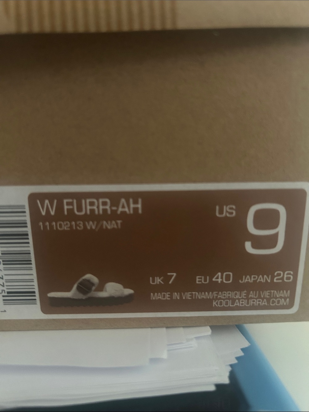 Koolaburra by Ugg Beige Slippers (Boxed) size 9 Brand New in Box - Picture 6 of 6